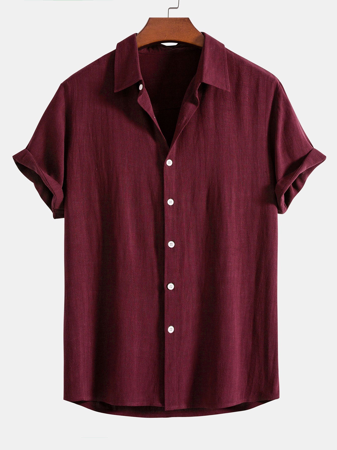 Gustave™ | Chemise en mélange lin et viscose avec boutons et pantalon droit en lin