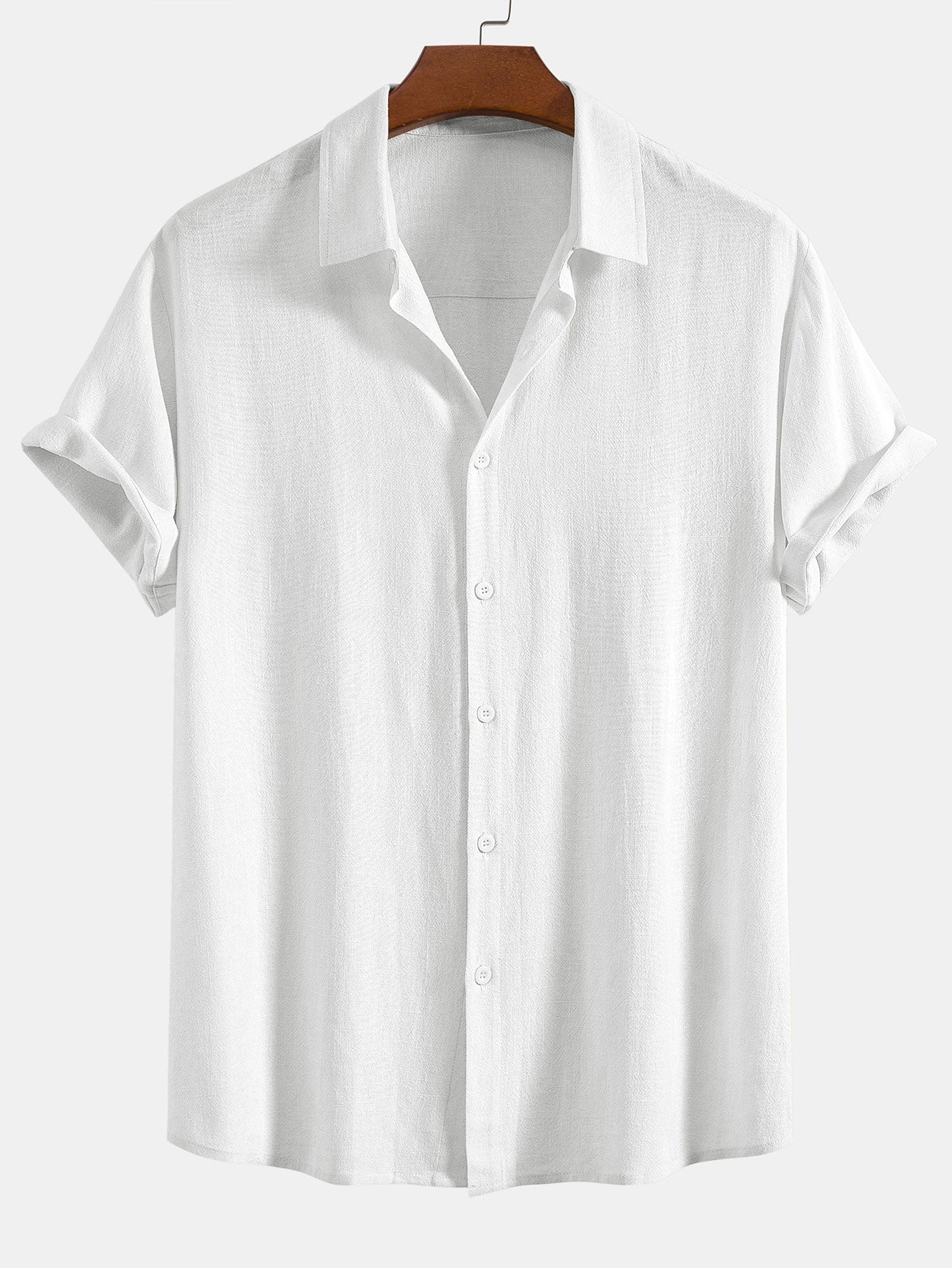 Gustave™ | Chemise en mélange lin et viscose avec boutons et pantalon droit en lin