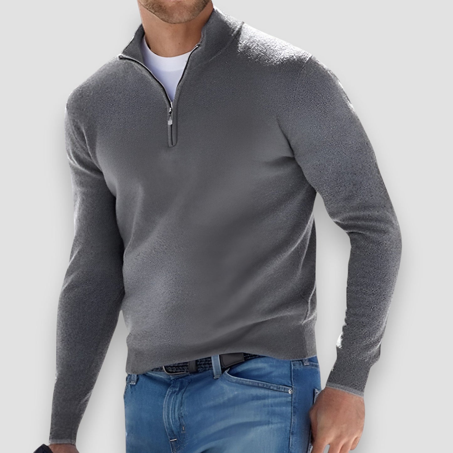 Henri™ | Pull Élégant avec fermeture éclair