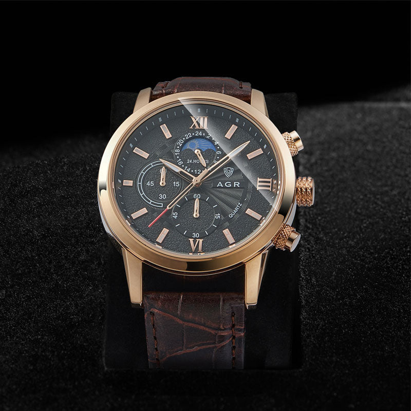 Lucien™ | Montre Quartz de Luxe en Cuir
