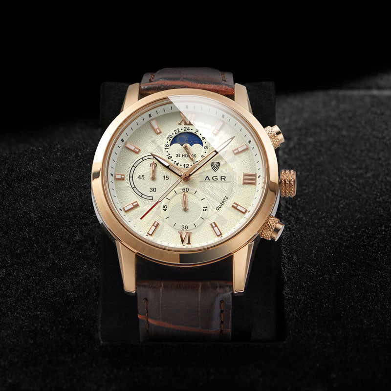 Lucien™ | Montre Quartz de Luxe en Cuir