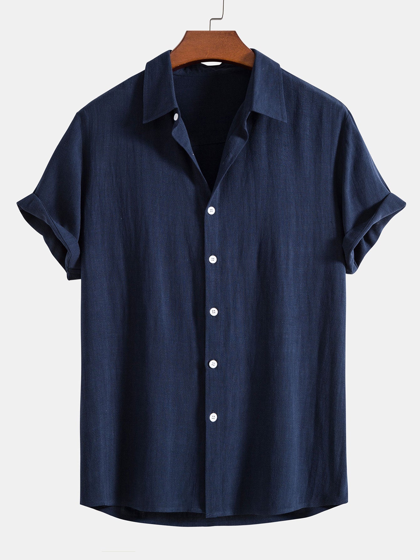 Gustave™ | Chemise en mélange lin et viscose avec boutons et pantalon droit en lin