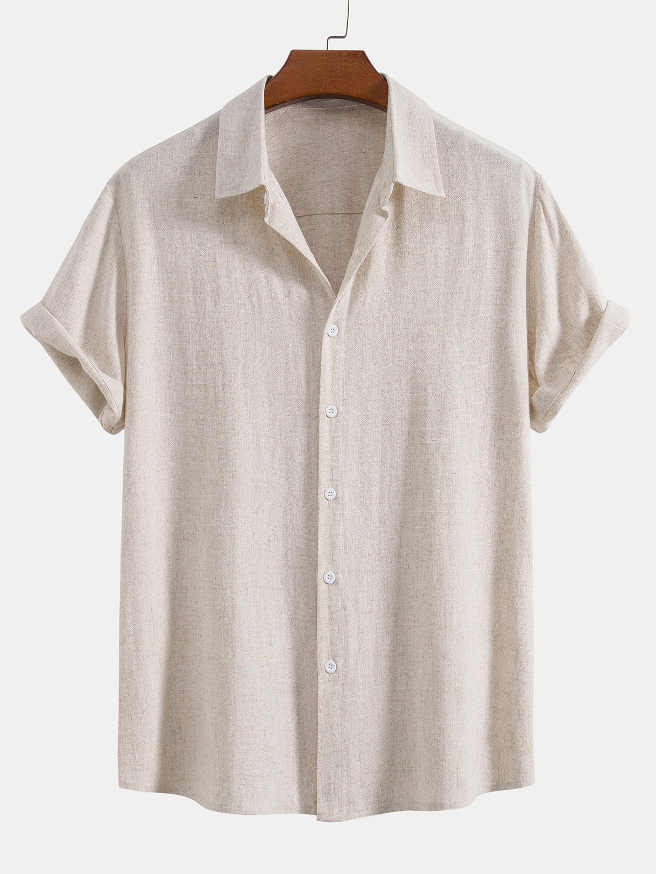 Gustave™ | Chemise en mélange lin et viscose avec boutons et pantalon droit en lin