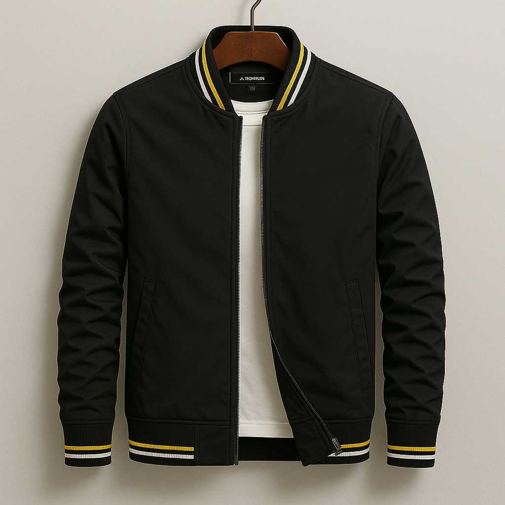 Chez Monsieur™ | Blouson Bomber Élégant à Rayures