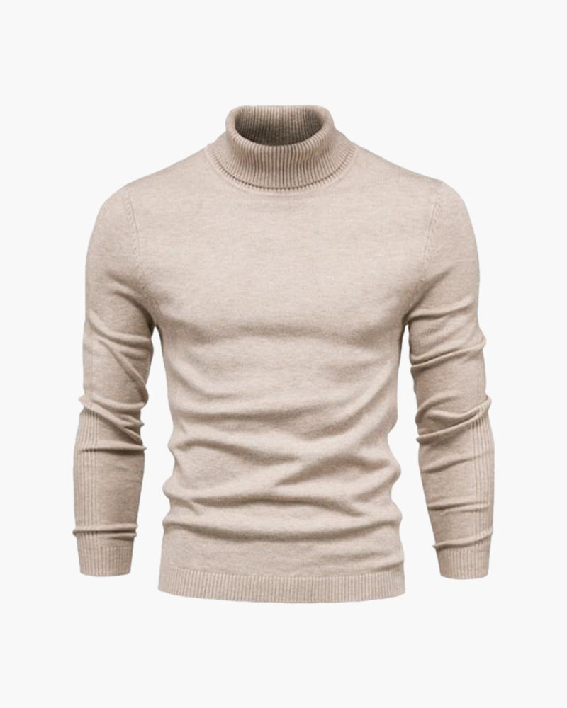 René™ | Pull Col Roulé en Laine Mérinos