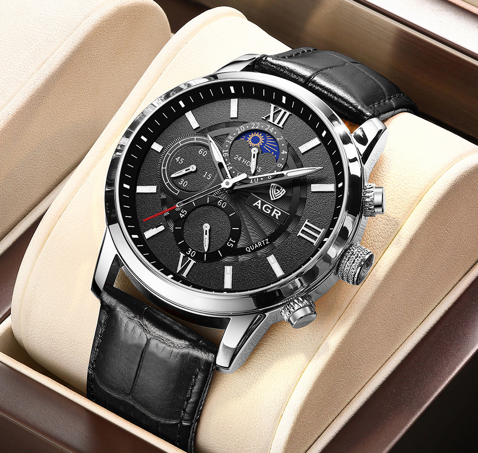 Lucien™ | Montre Quartz de Luxe en Cuir