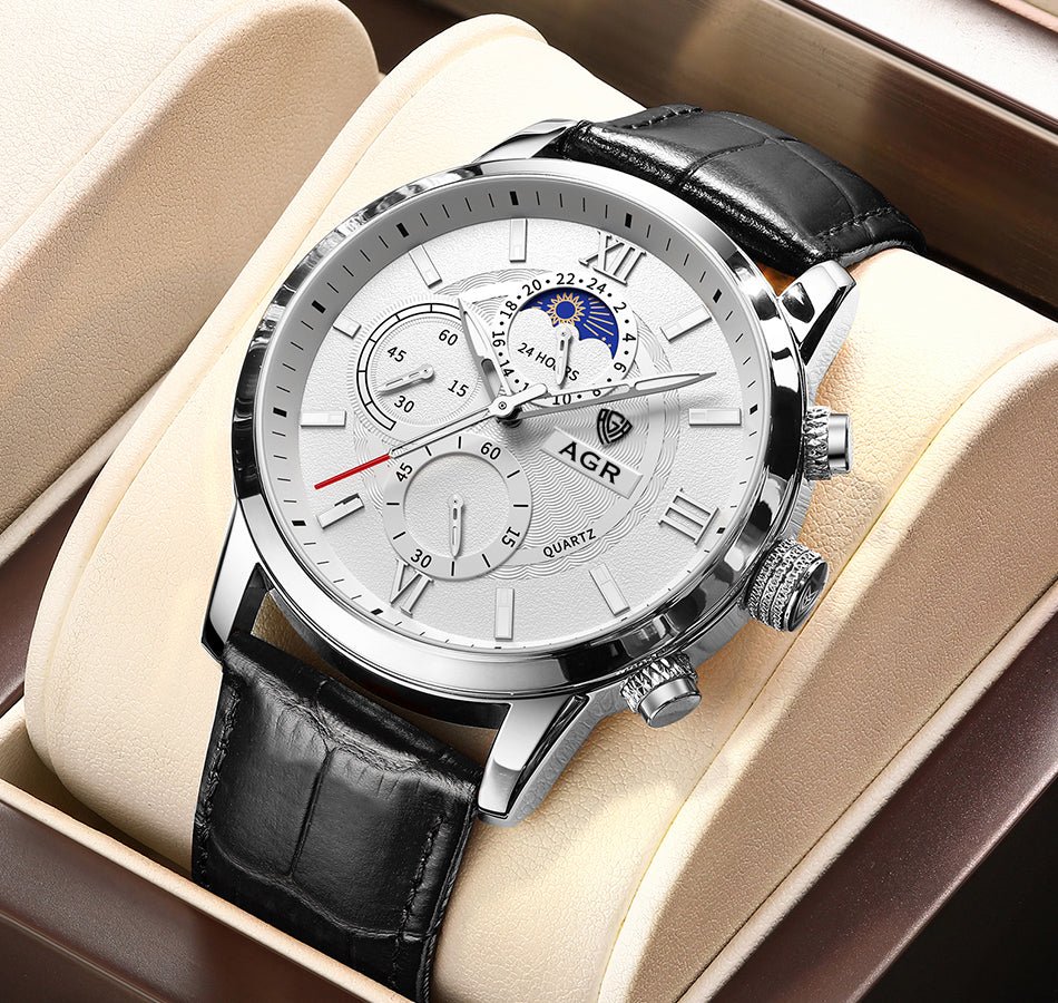 Lucien™ | Montre Quartz de Luxe en Cuir