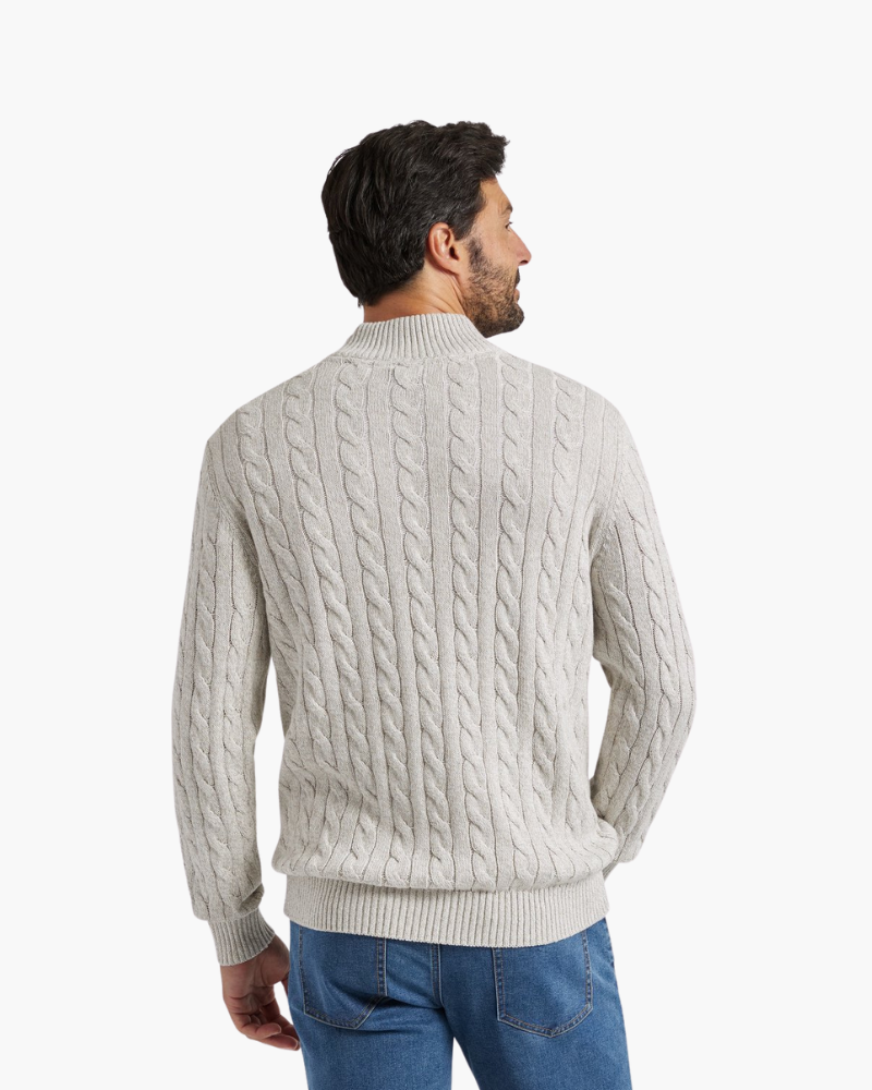 Clément™ | Pull zippé de luxe à col montant