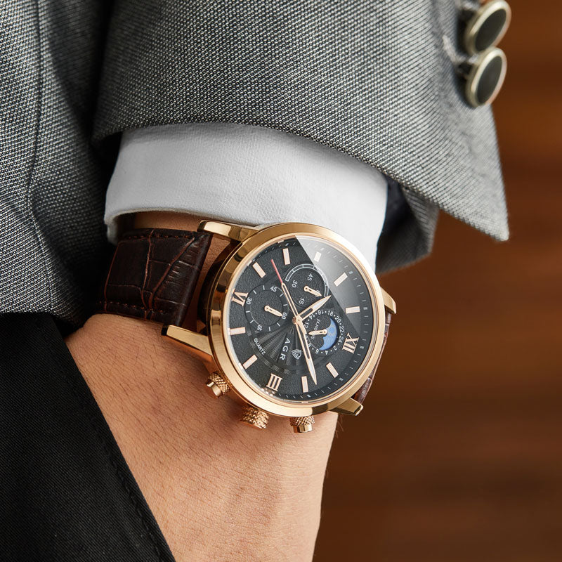 Lucien™ | Montre Quartz de Luxe en Cuir