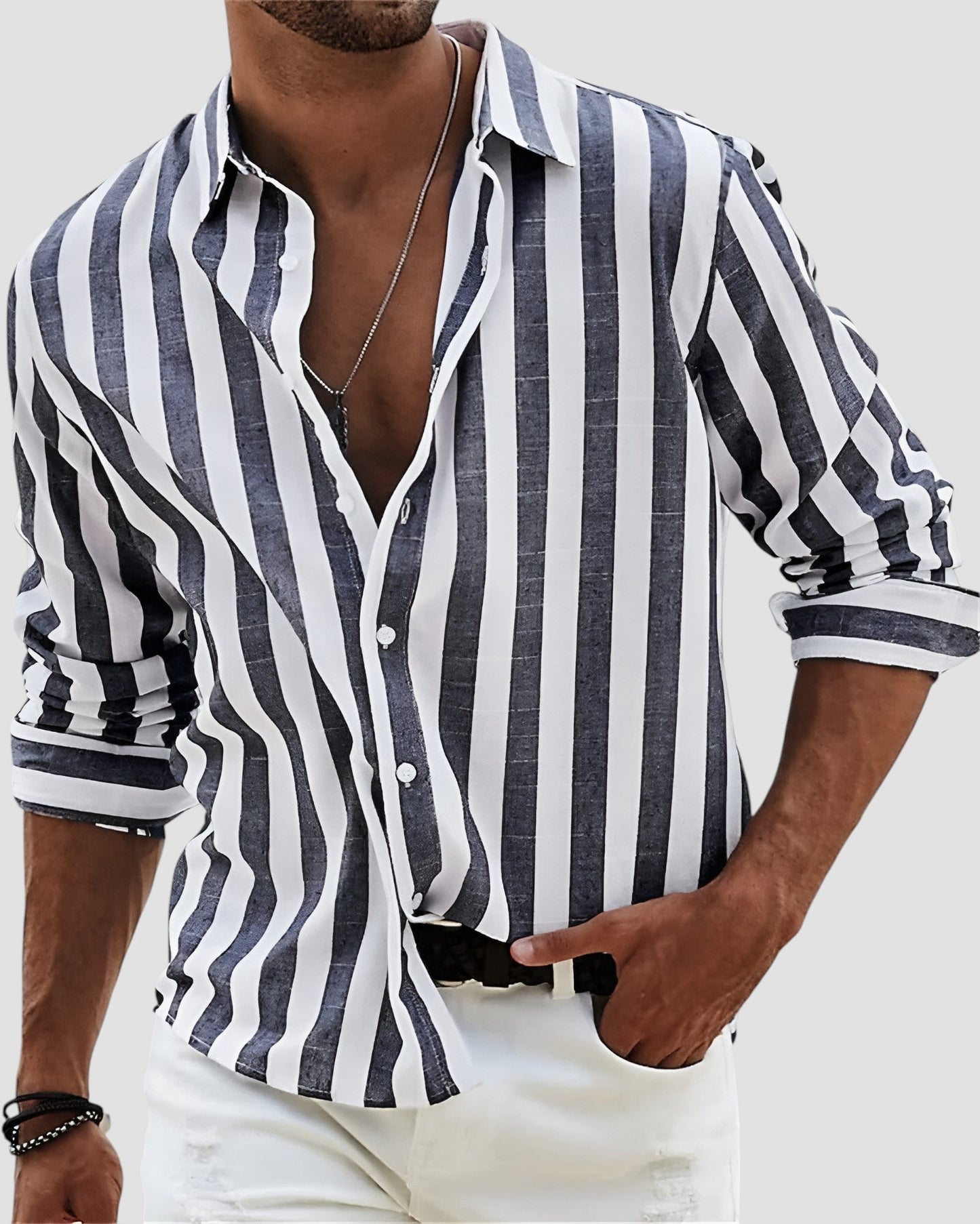 Vincent™ | Chemise Rayée Décontractée