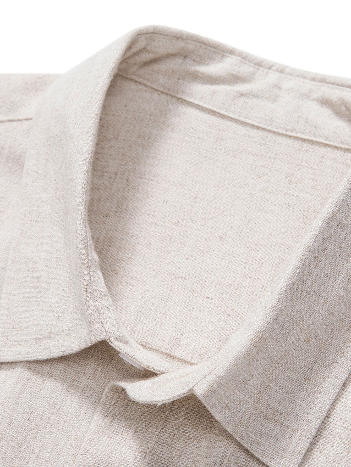 Gustave™ | Chemise en mélange lin et viscose avec boutons et pantalon droit en lin