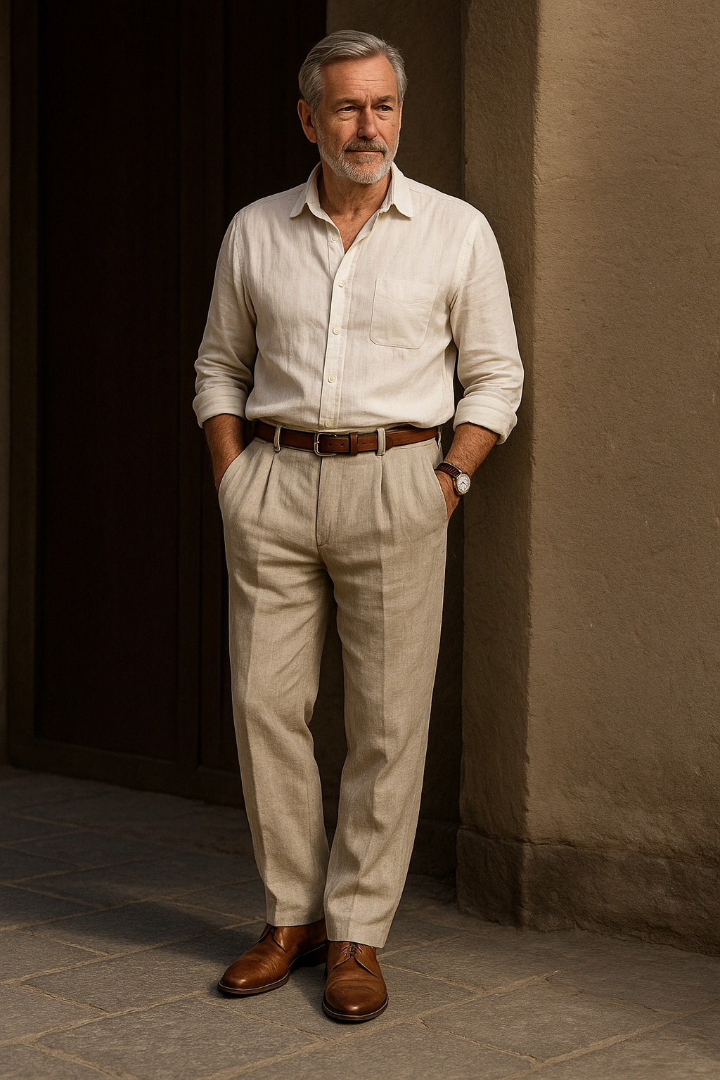 Léonard™ | Pantalon lin classique