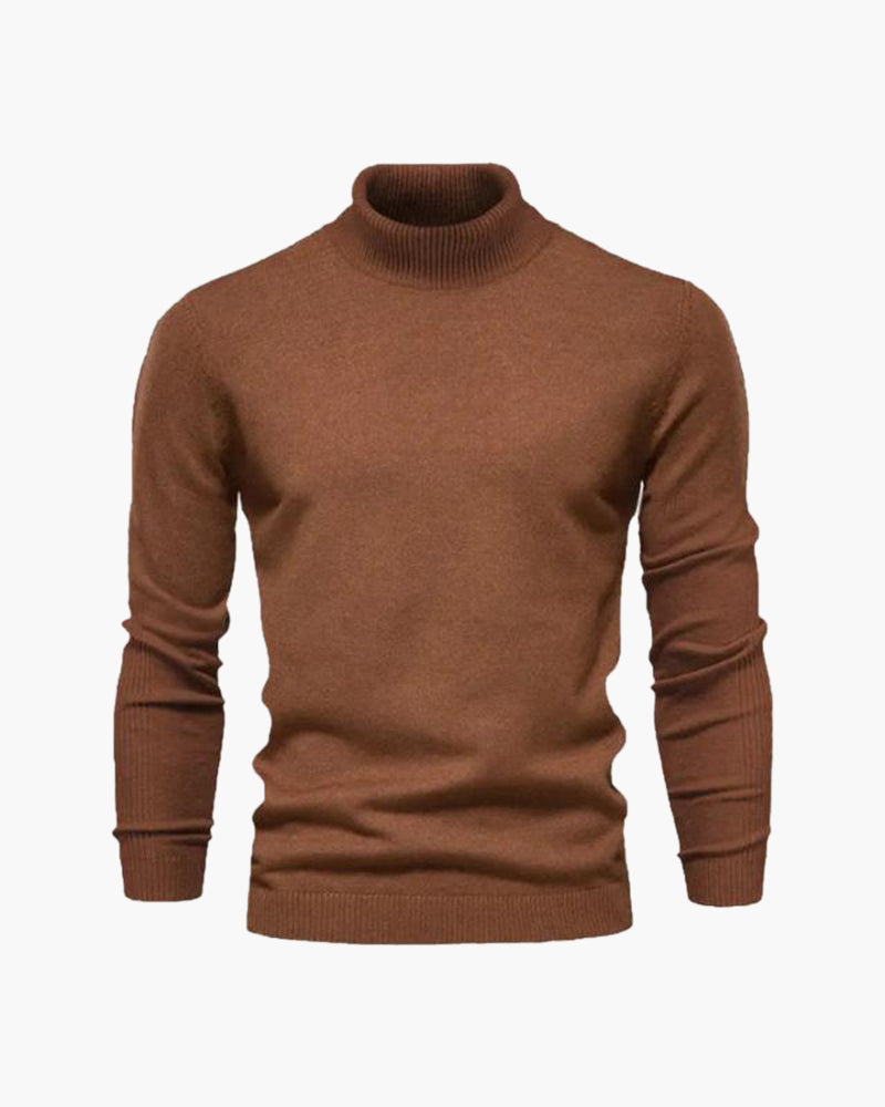 René™ | Pull Col Roulé en Laine Mérinos