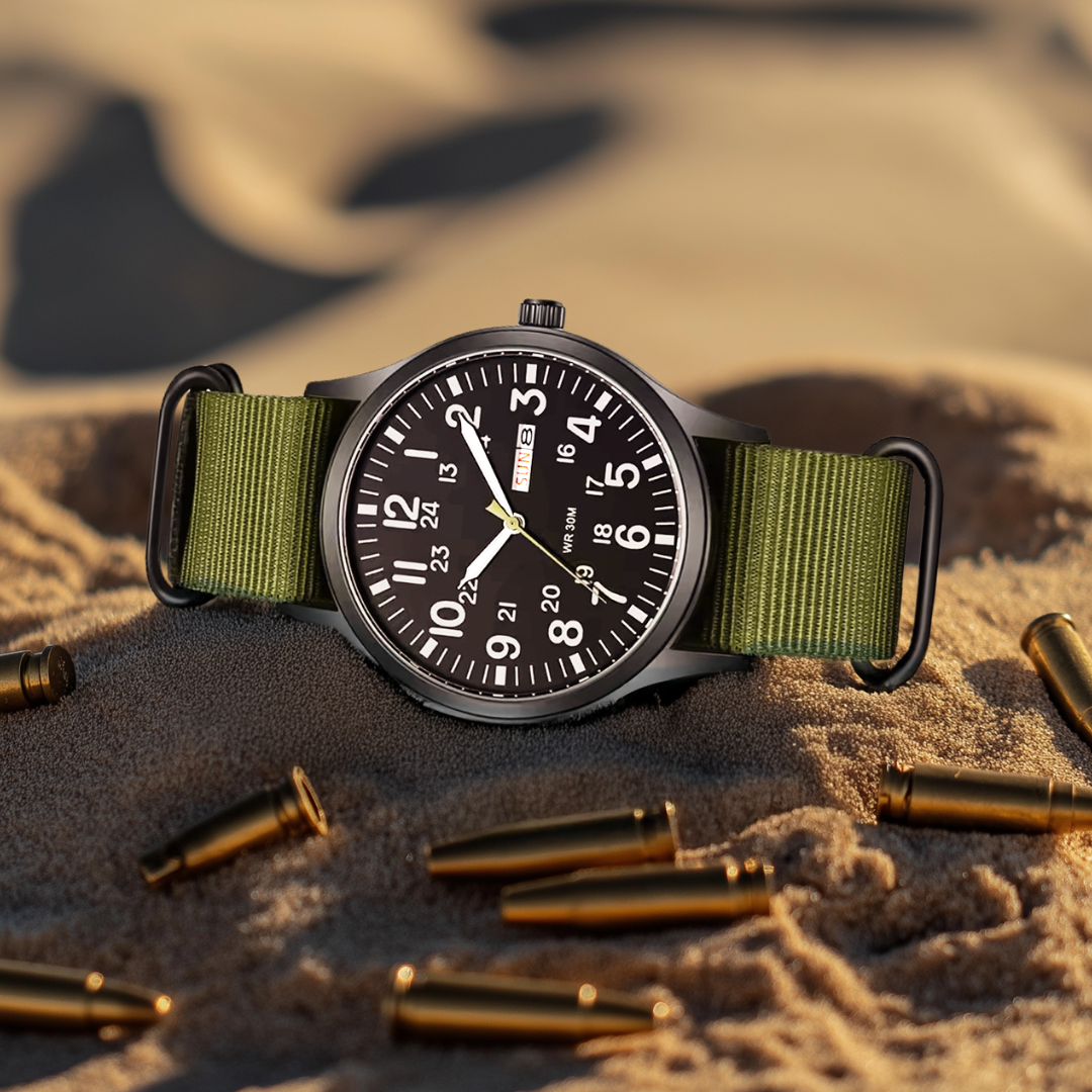 Chez Monsieur™ | Montre militaire robuste
