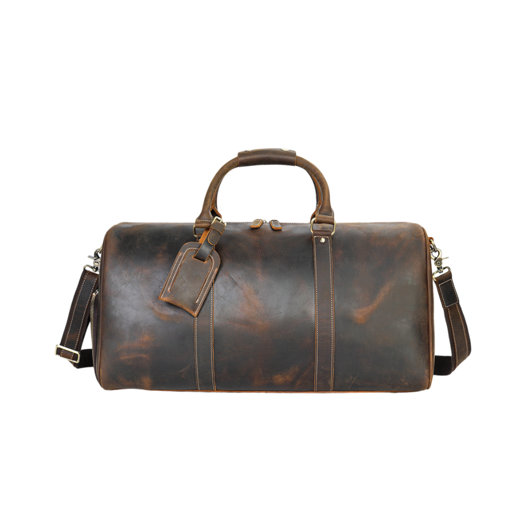 Maurice | Sac de voyage en cuir pleine fleur vintage
