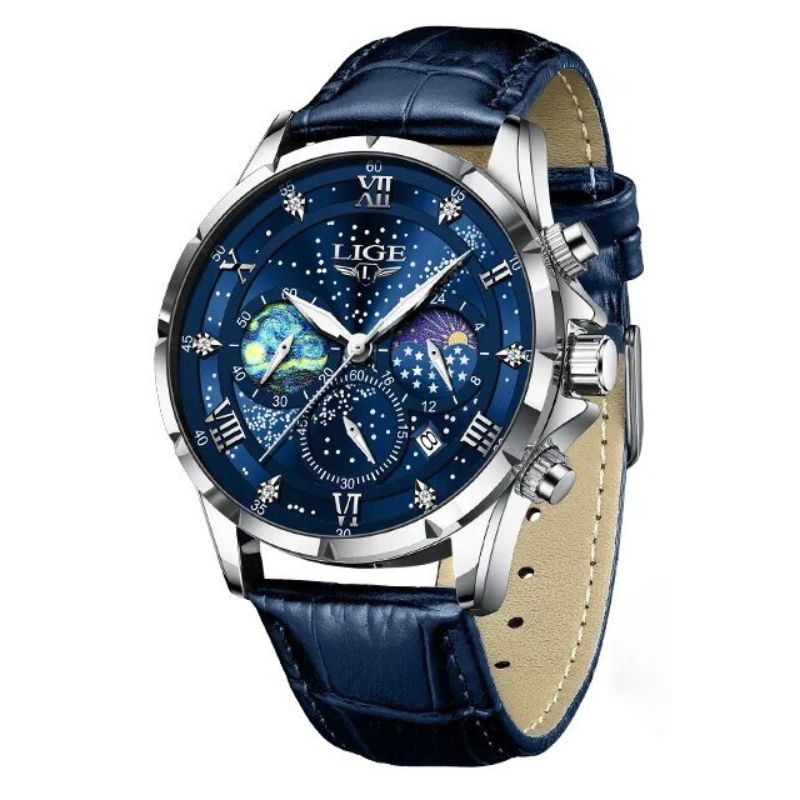 Julien™ | Montre Phase Lunaire Luxe