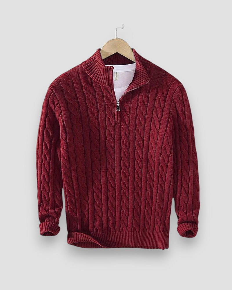 Clément™ | Pull Zippé de Luxe