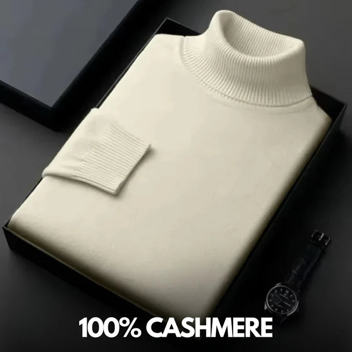 Clement™ | Col Roulé en Cachemire de Luxe