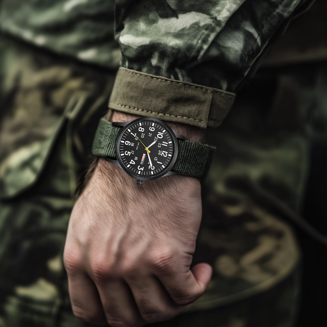 Chez Monsieur™ | Montre militaire robuste
