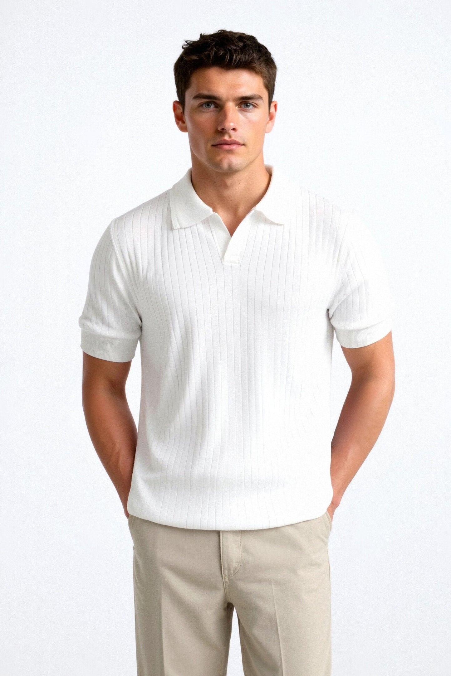 Aubry™ | Polo en Coton Côtelé
