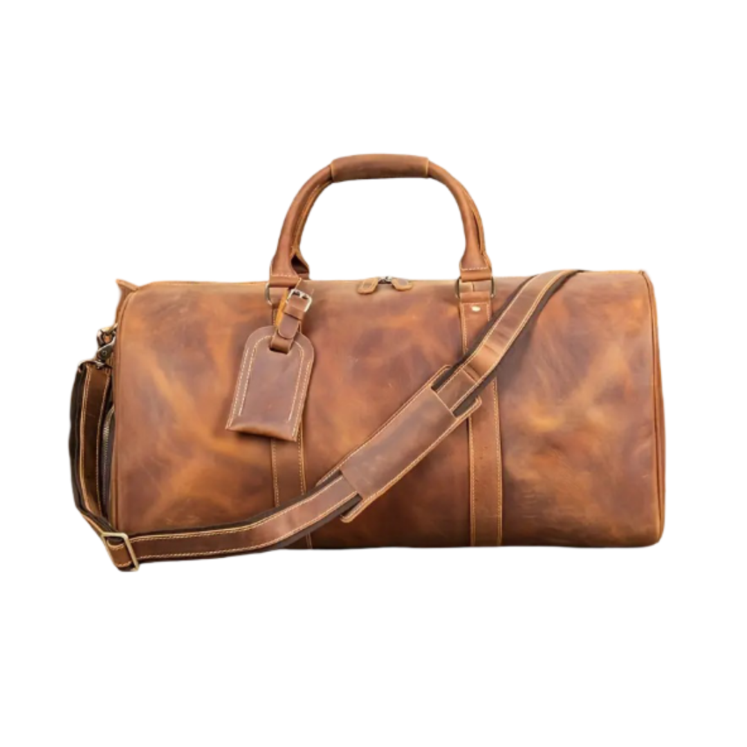 Maurice | Sac de voyage en cuir pleine fleur vintage