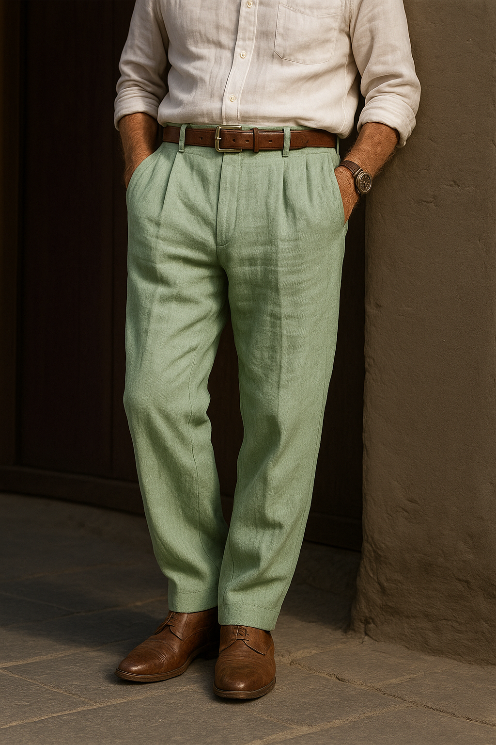 Léonard™ | Pantalon lin classique