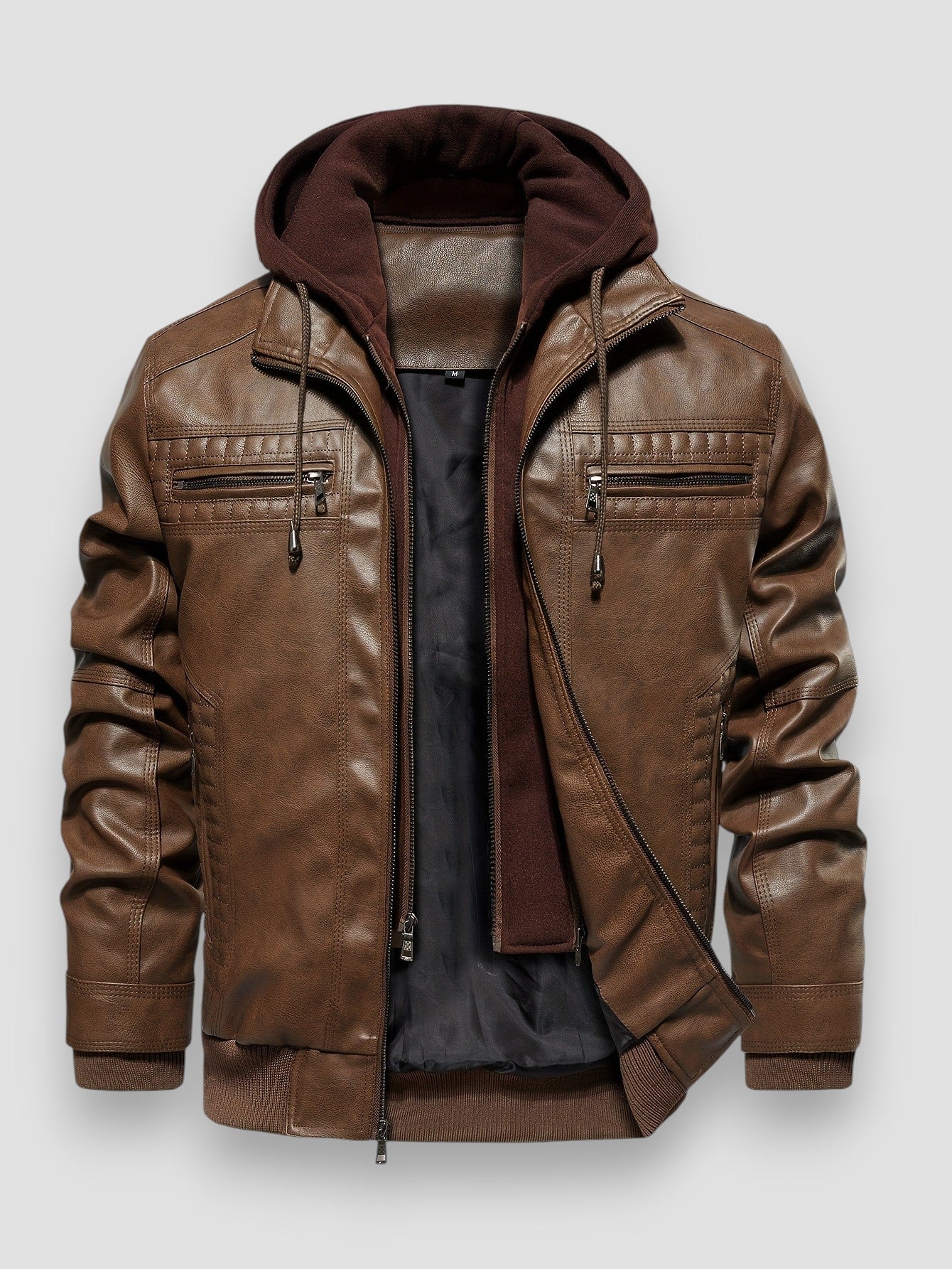 Bruno™ | Blouson bomber rétro biker