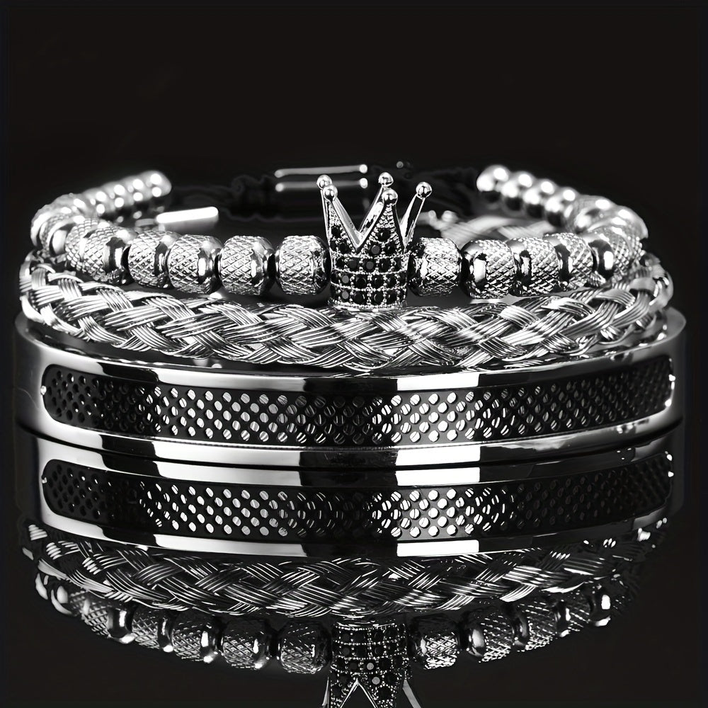 Chez Monsieur™ | Bracelets couronne pour homme, faits main et de luxe