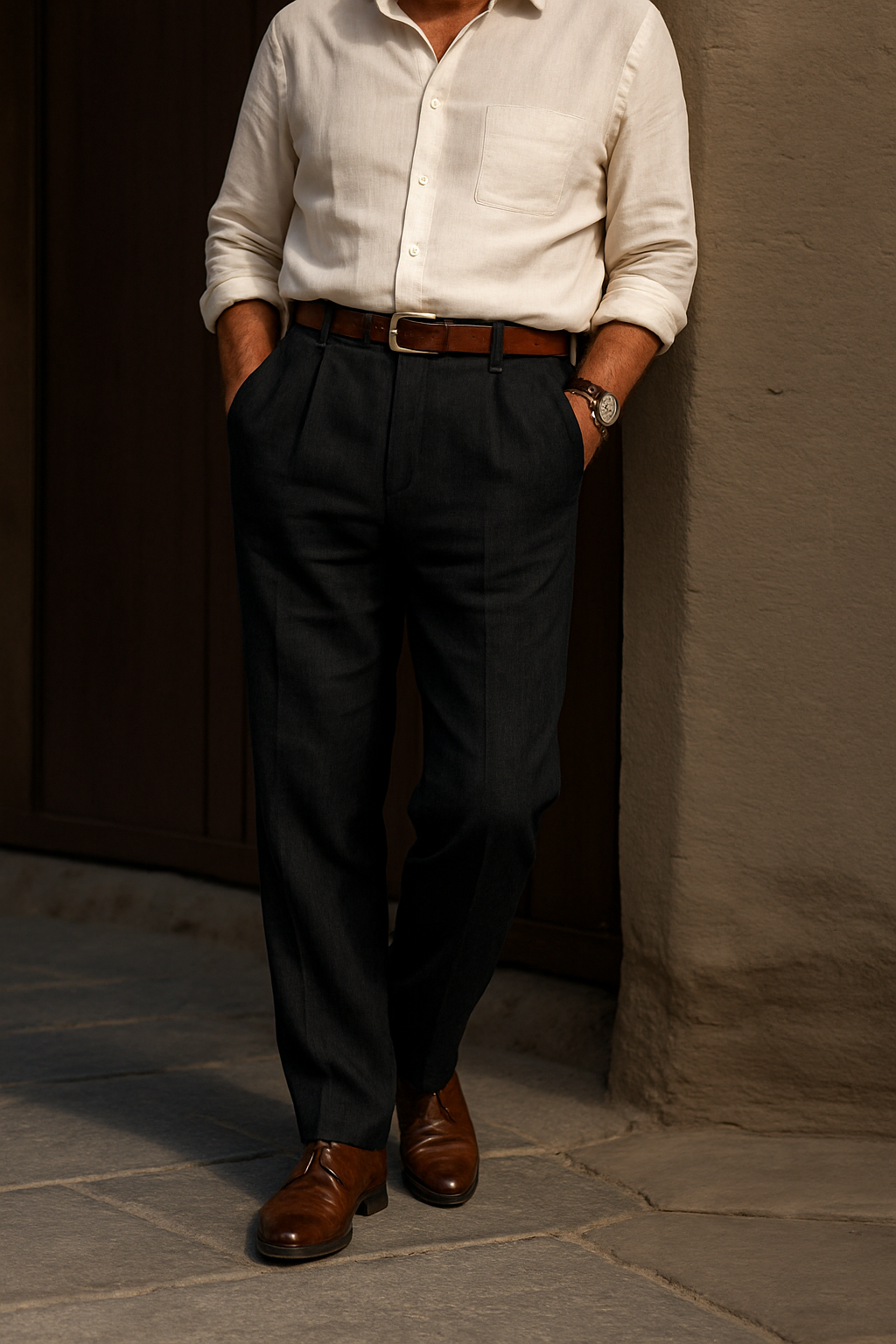Léonard™ | Pantalon lin classique