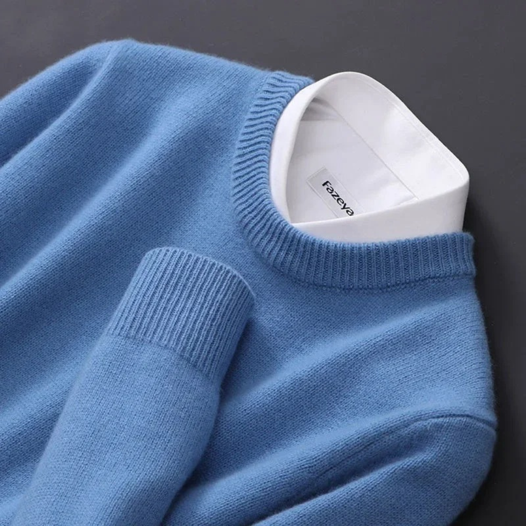 Lucien™ | Pull col rond en cachemire