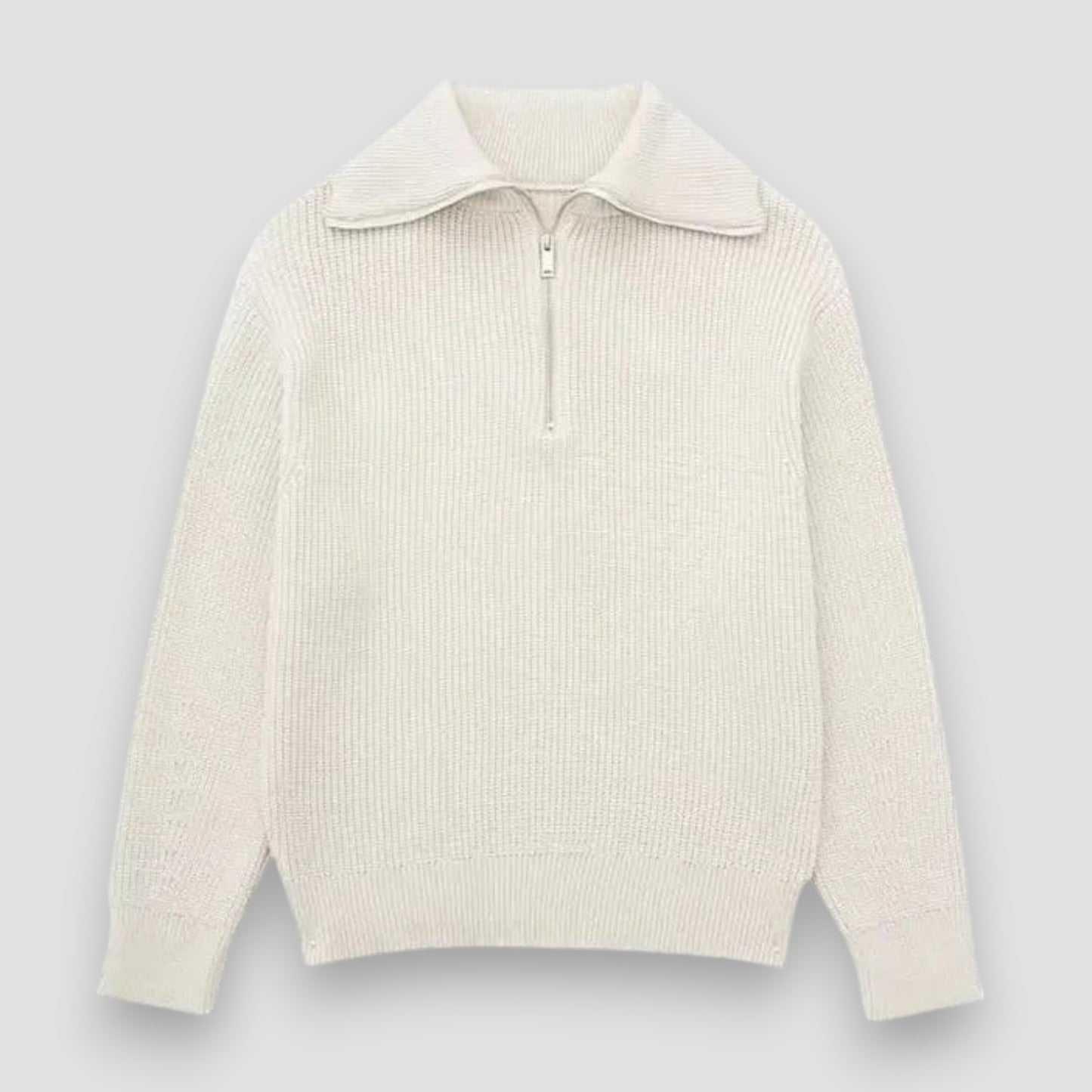 Marceau™ | Pull Zippé Rayé