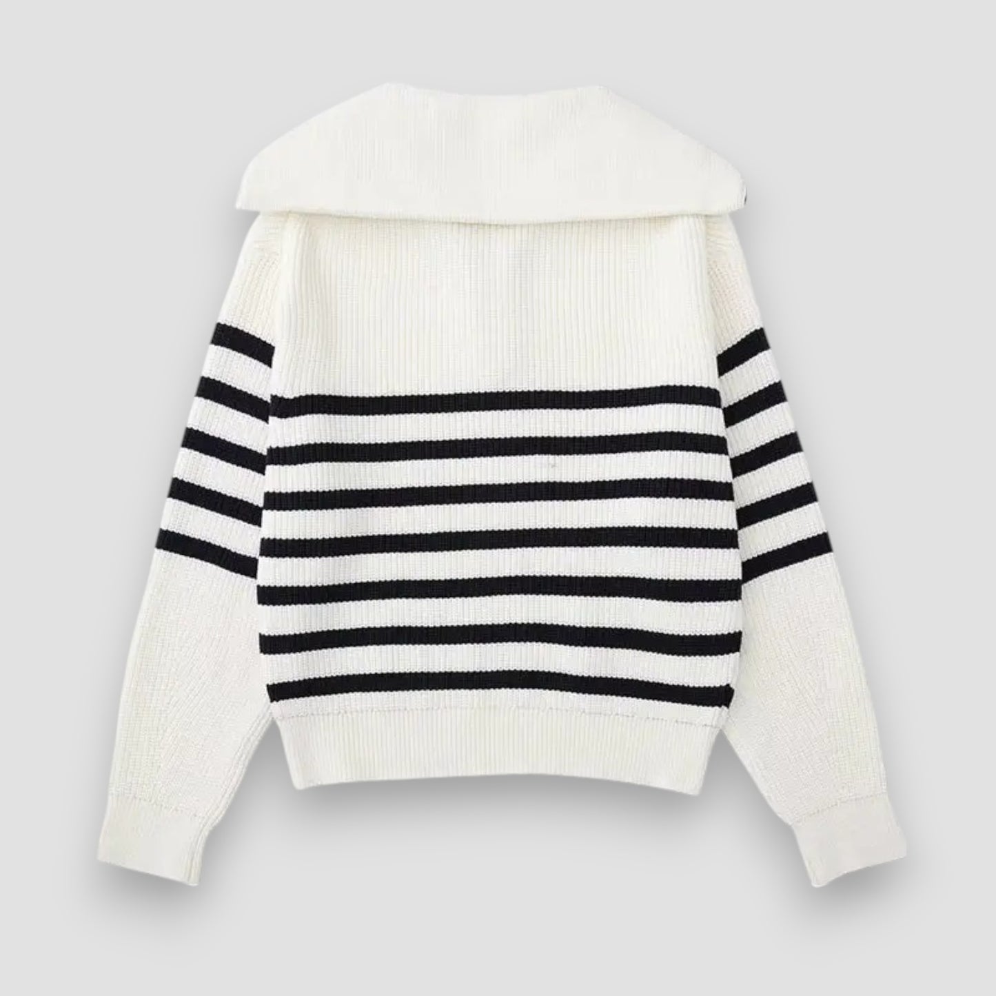 Marceau™ | Pull Zippé Rayé