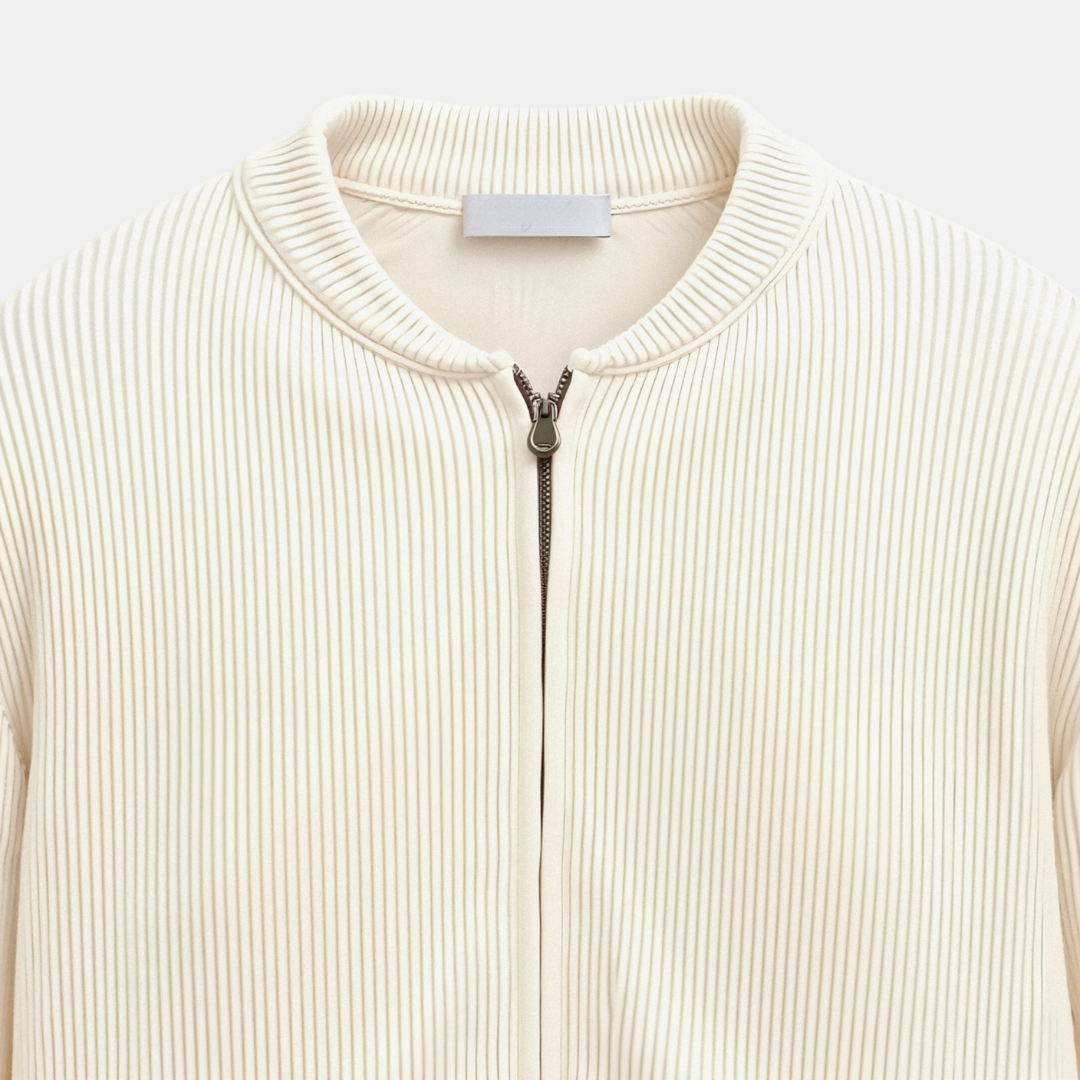 Dubreuil™ | Cardigan Col Rond en Maille Unie