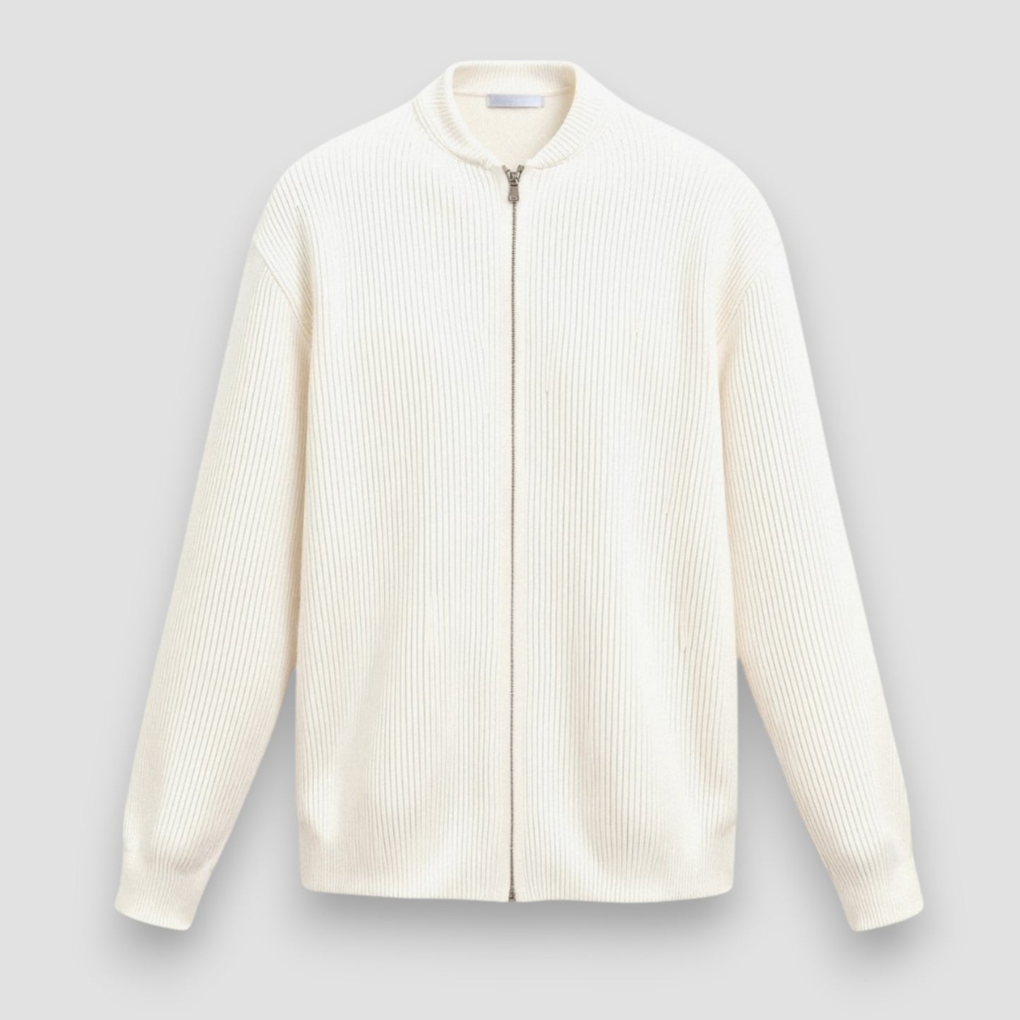 Dubreuil™ | Cardigan Col Rond en Maille Unie