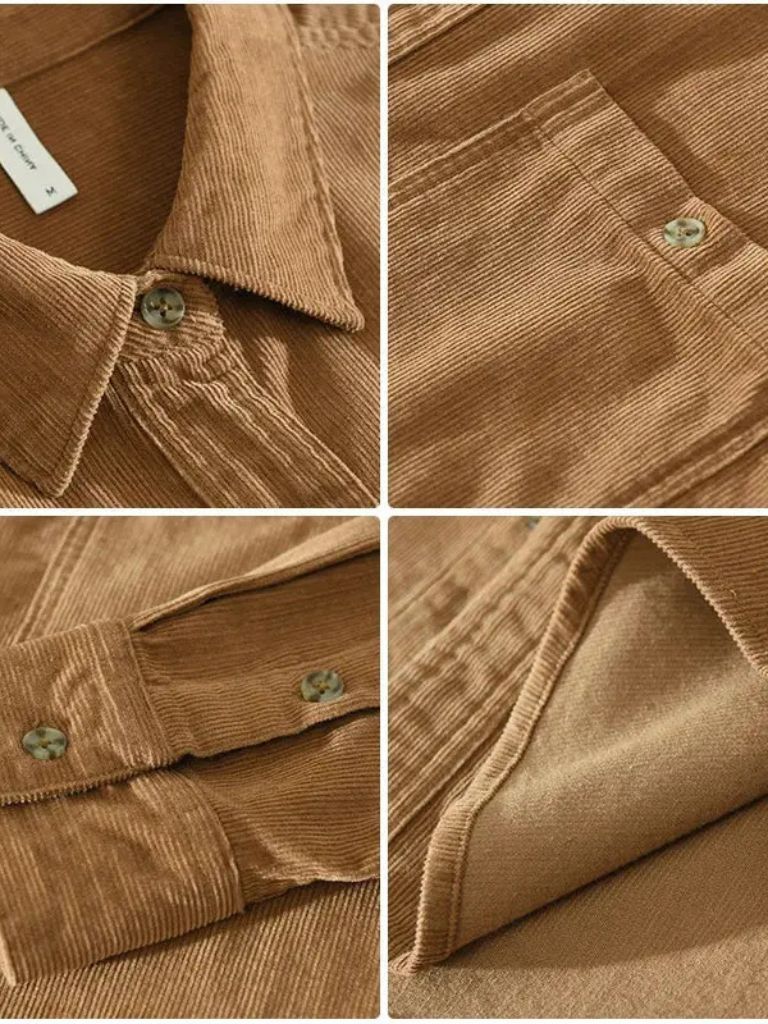 Eugène™ | Chemise en velours côtelé décontractée