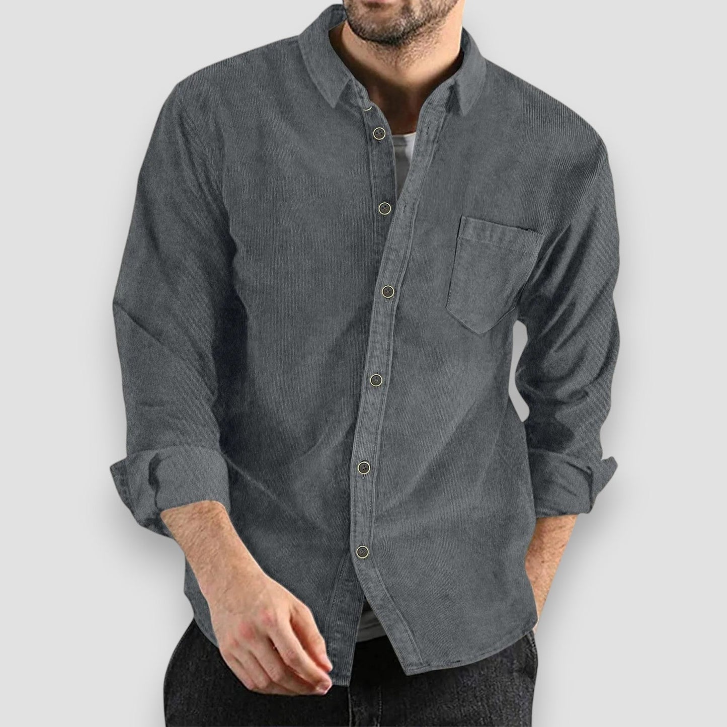 Georges™ | Chemise en Velours Côtelé Confortable
