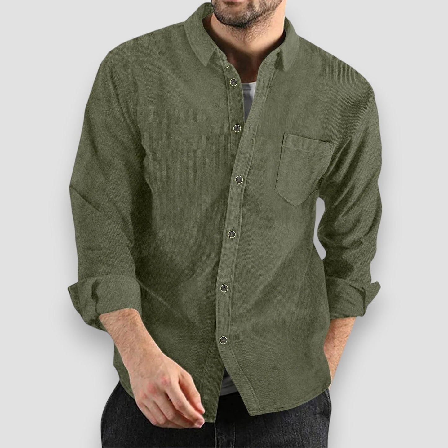 Georges™ | Chemise en Velours Côtelé Confortable