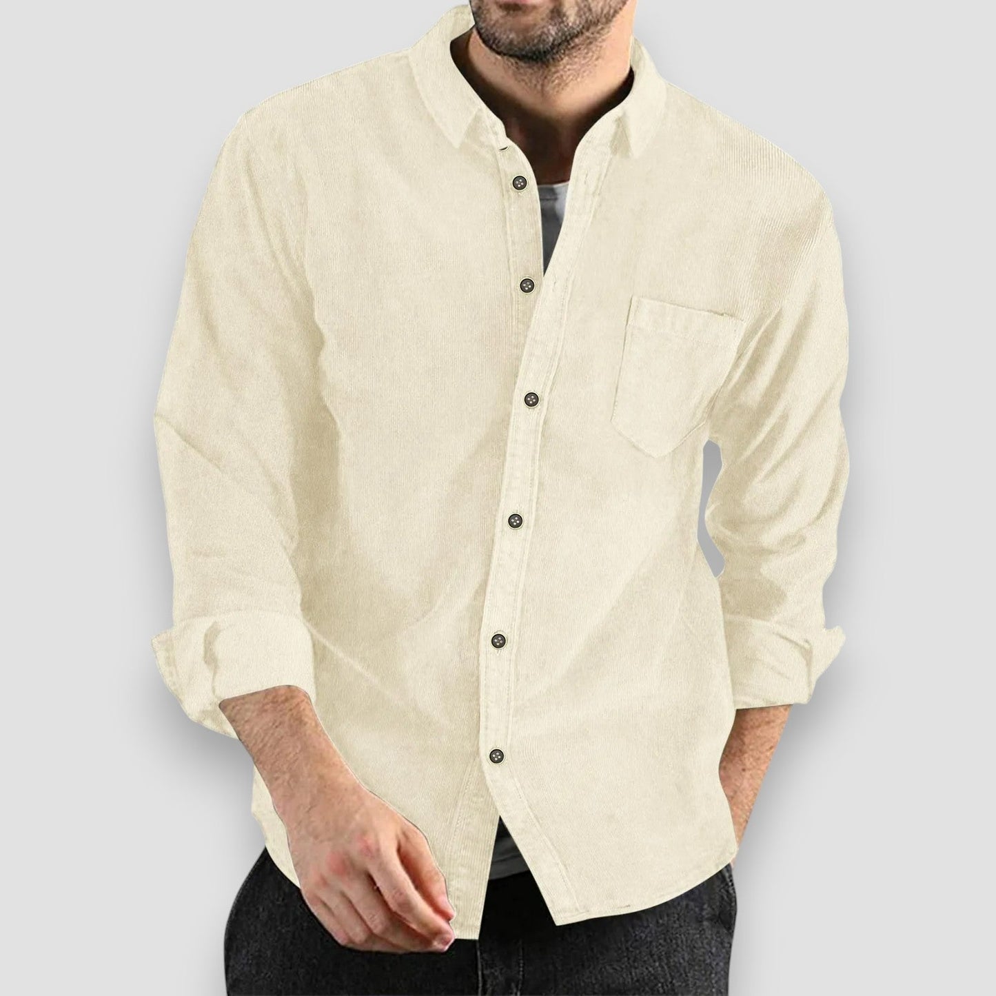 Georges™ | Chemise en Velours Côtelé Confortable