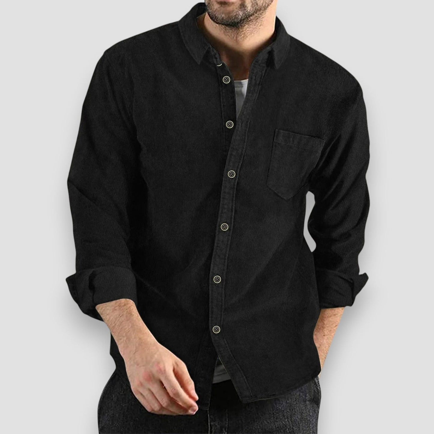 Georges™ | Chemise en Velours Côtelé Confortable