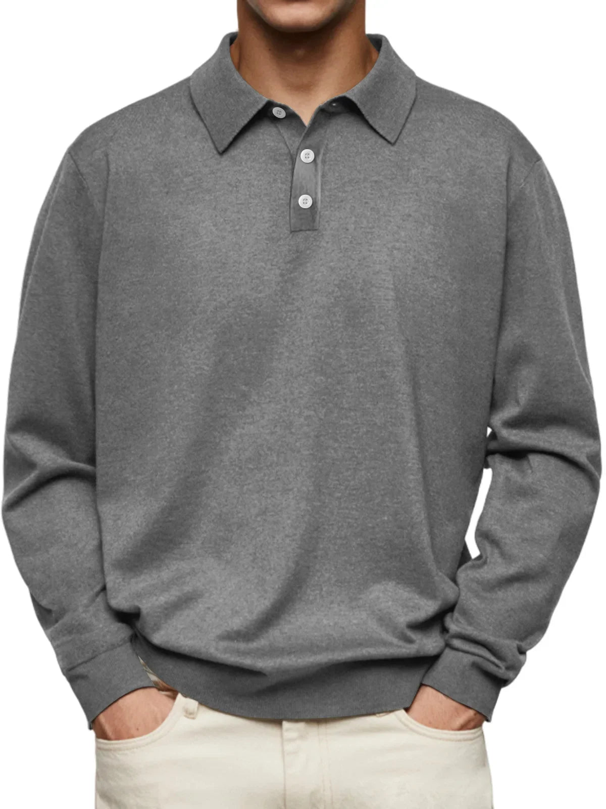 Chez Monsieur™ | Polo Décontracté à Manches Longues