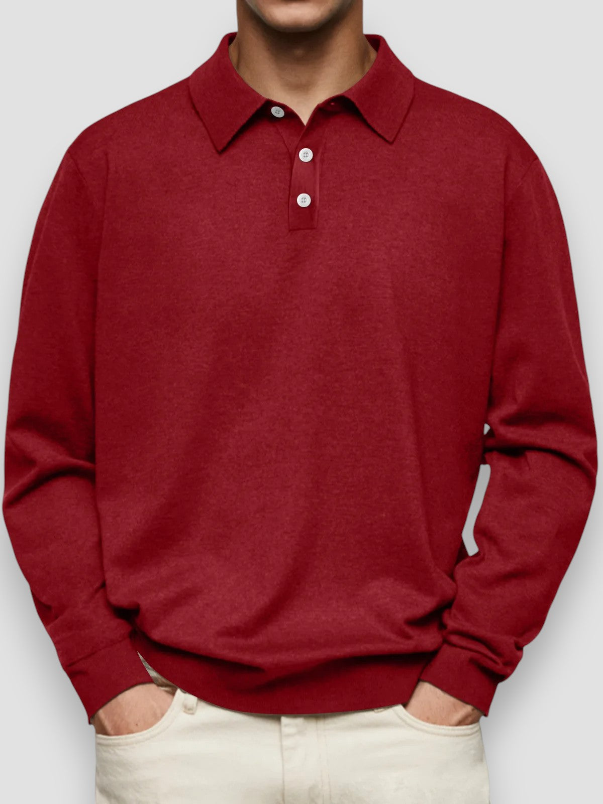 Robert™ | Polo Décontracté à Manches Longues
