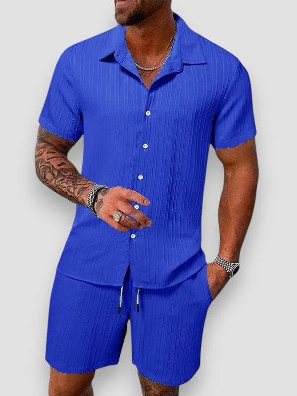 Le Havre™ | Ensemble chemise et pantalon en coton et lin