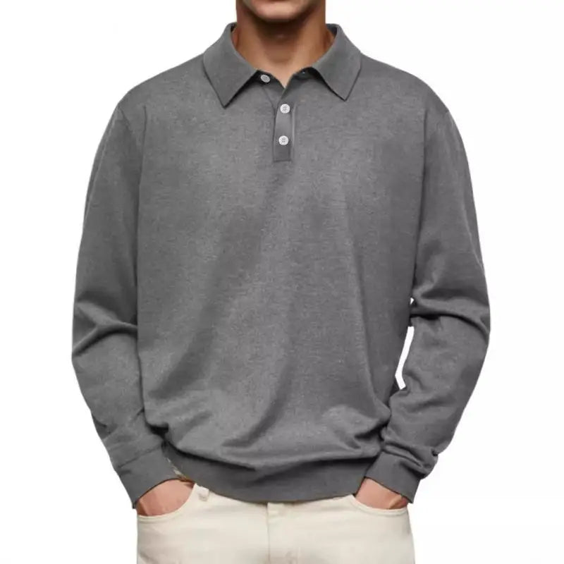 Chez Monsieur™ | Polo Décontracté à Manches Longues