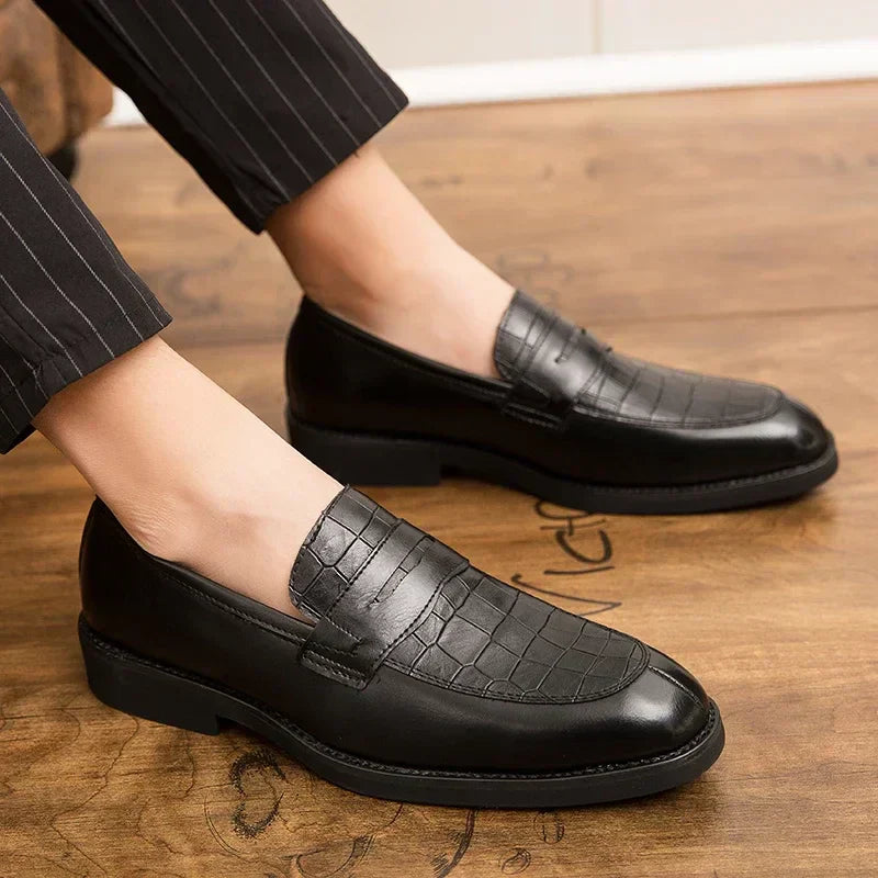 Delcourt™ | Mocassins en Cuir effet Crocodile