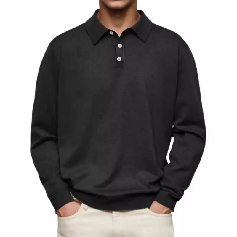 Chez Monsieur™ | Polo Décontracté à Manches Longues