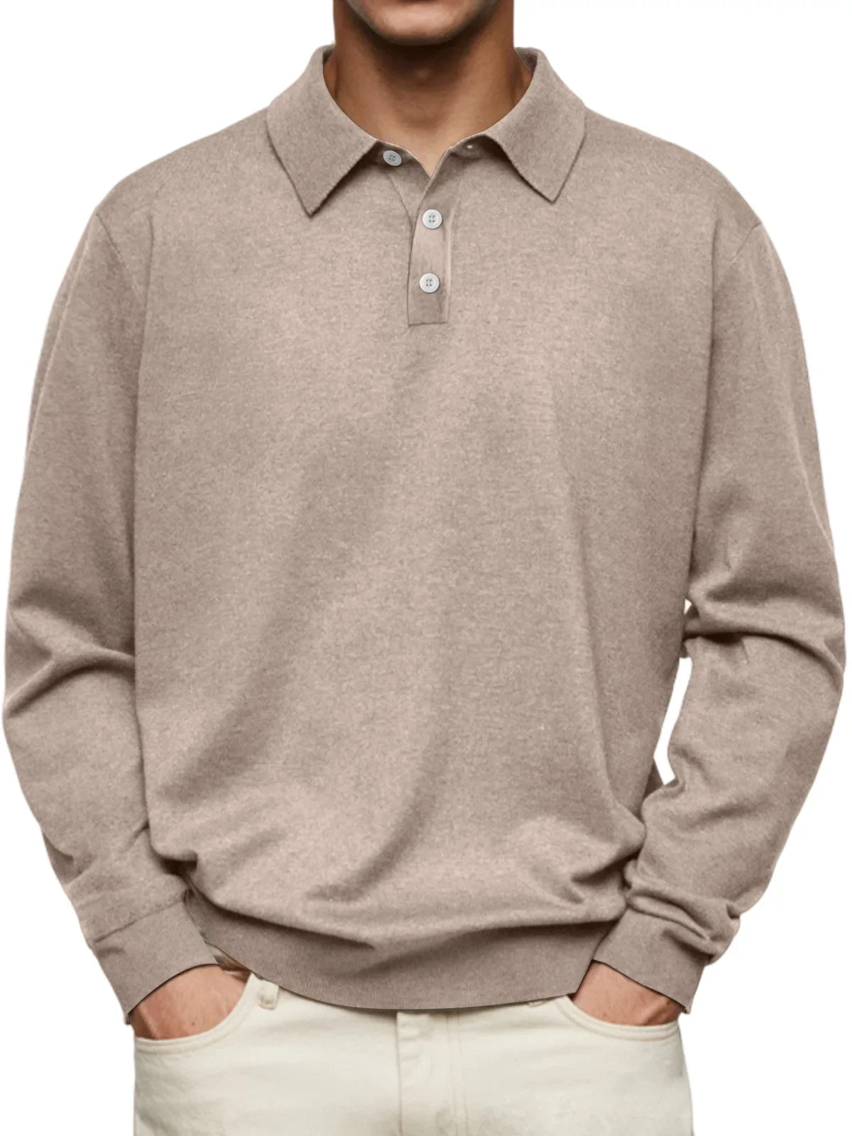 Chez Monsieur™ | Polo Décontracté à Manches Longues