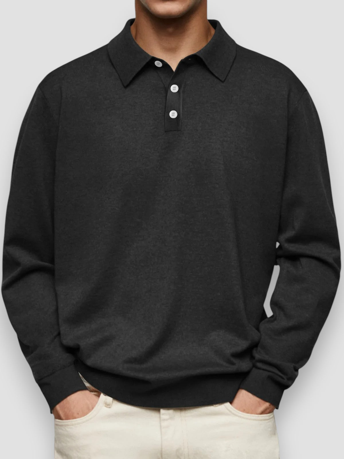 Robert™ | Polo Décontracté à Manches Longues