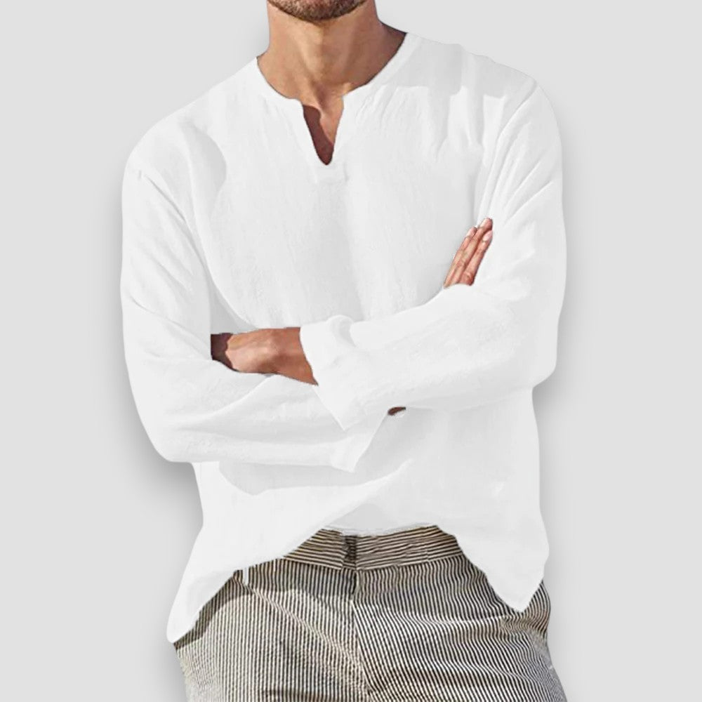 Reims™ | Chemise respirante en coton et lin