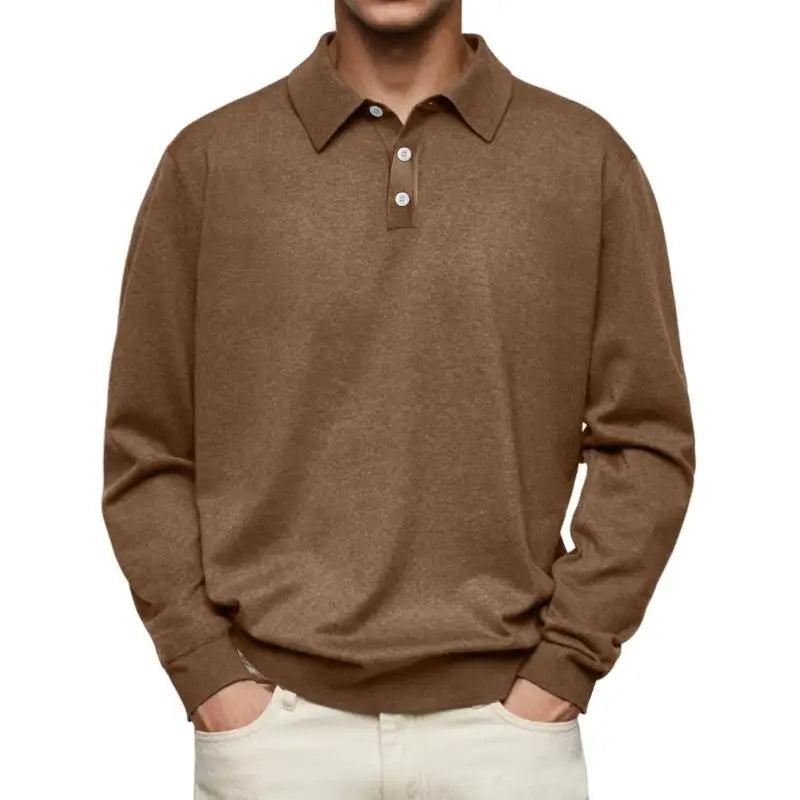 Chez Monsieur™ | Polo Décontracté à Manches Longues