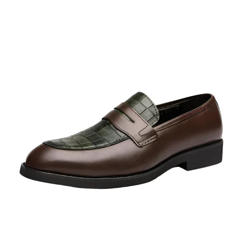 Delcourt™ | Mocassins en Cuir effet Crocodile